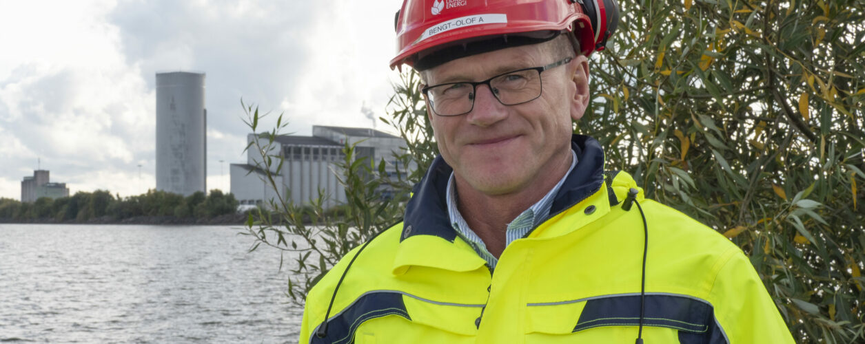 Start för ångblåsning av Lidköping Energis nya panna
